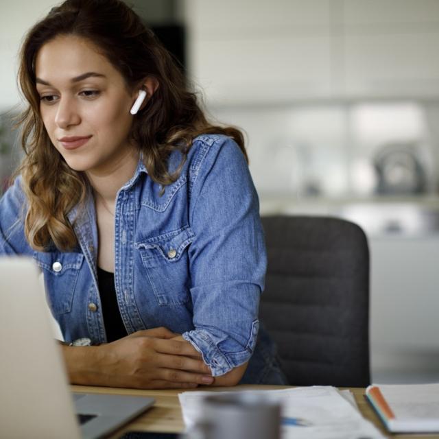 Women on video conference