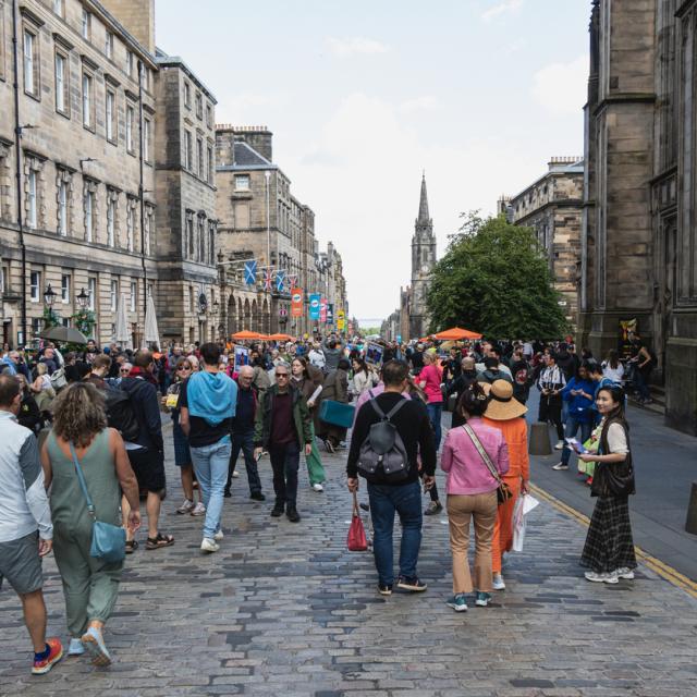 Old Town during the Fringe Festival