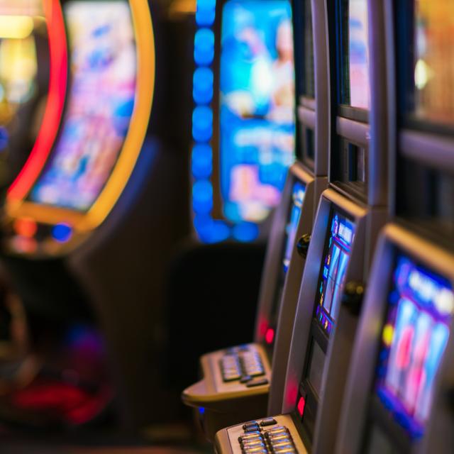 Image of slot machines. 