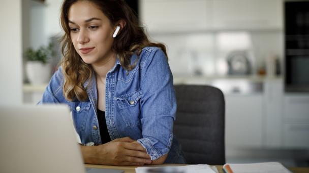Women on video conference