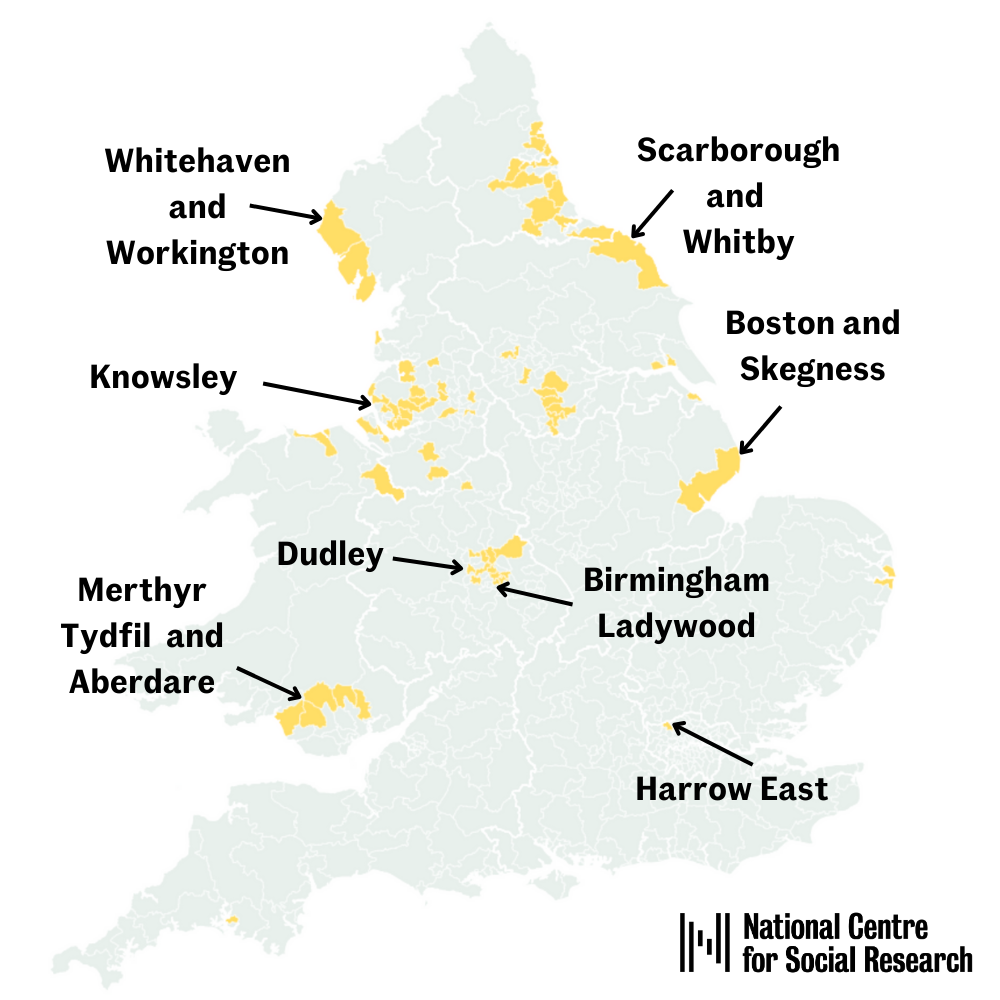Constituency map - Left-Behind Patriots